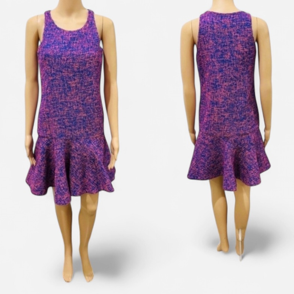 Alexis tweed knit mini dress S